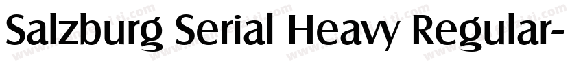 Salzburg Serial Heavy Regular字体转换